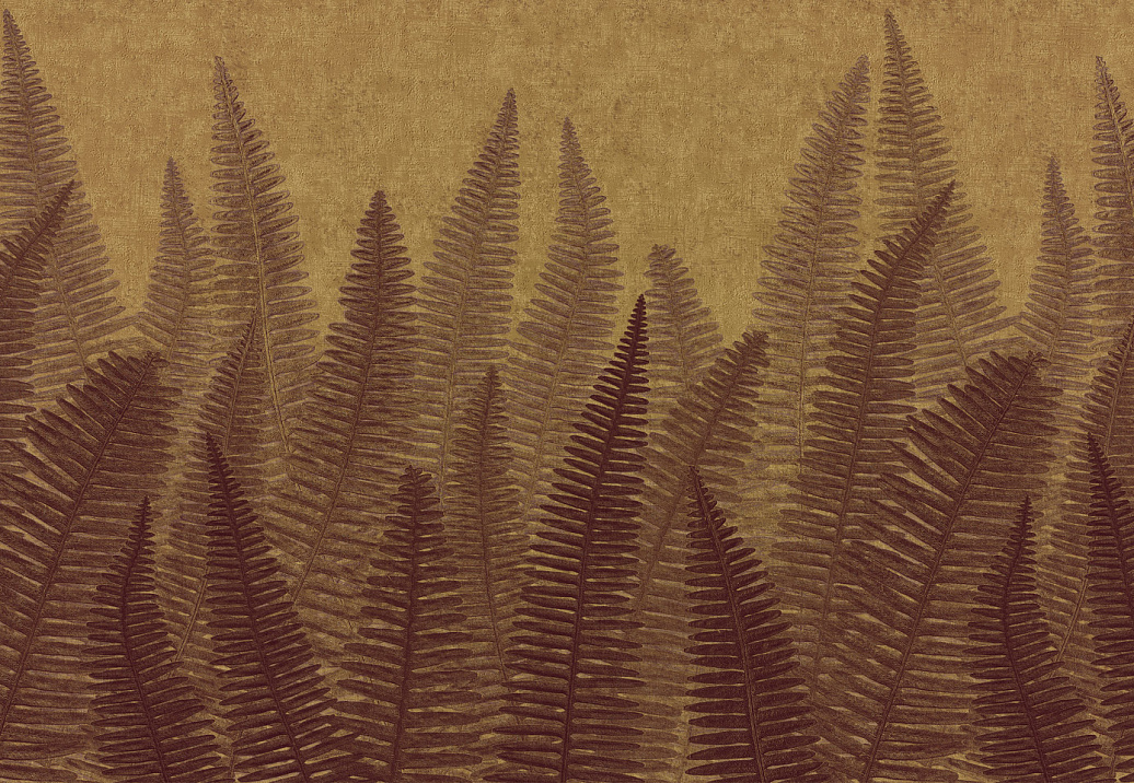 Панно и фотообои Italreflexes Macro Fern-005/PureGold