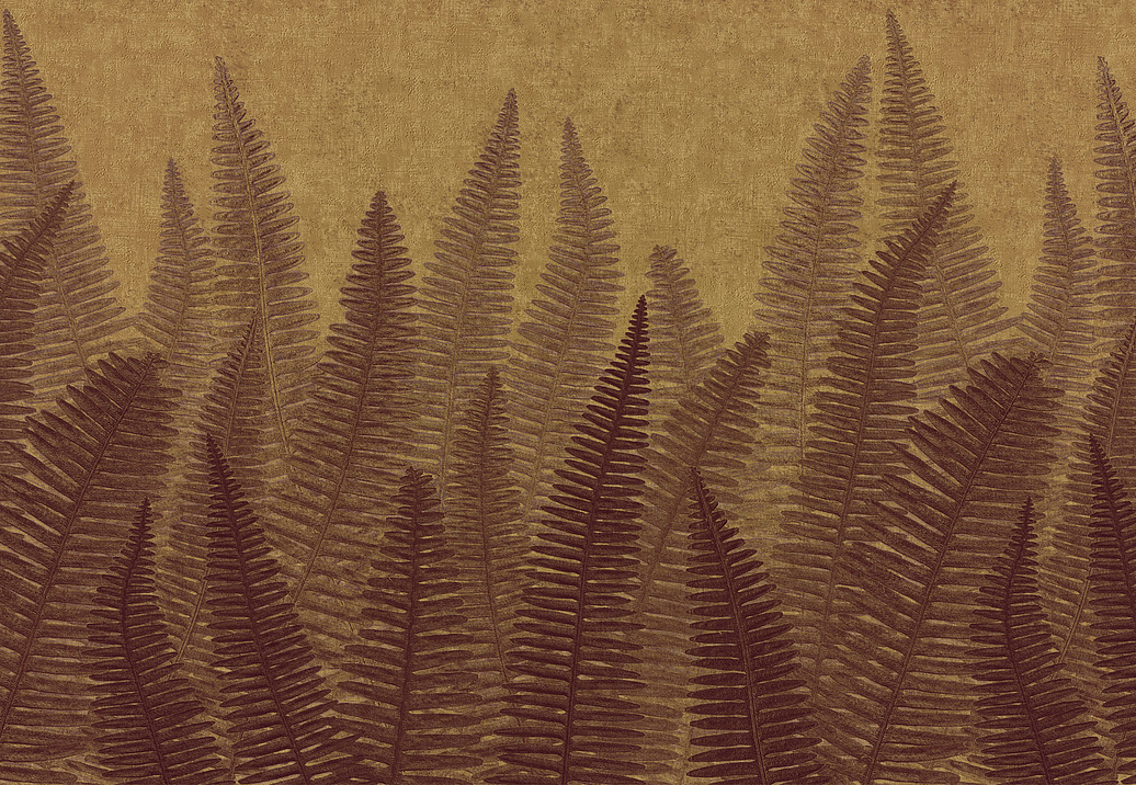 Панно и фотообои Italreflexes Macro Fern-005/PureGold