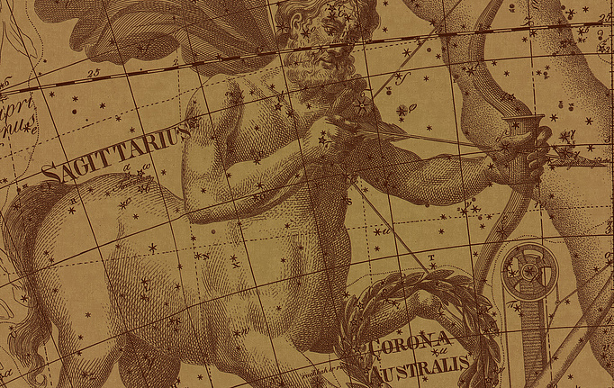 Итальянские панно и фотообои Italreflexes, коллекция Macro, артикул Sagittarius-006/Gold