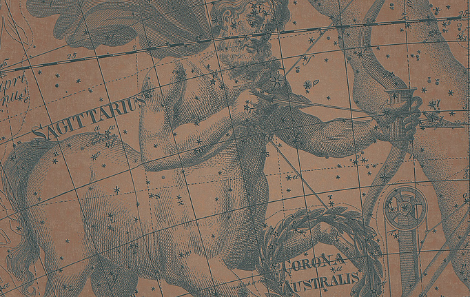 Итальянские панно и фотообои Italreflexes, коллекция Macro, артикул Sagittarius-006/Copper