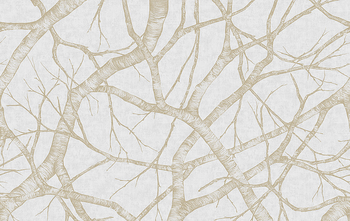 Итальянские панно и фотообои Italreflexes, коллекция Macro, артикул Silver Birch-008/Gypsum