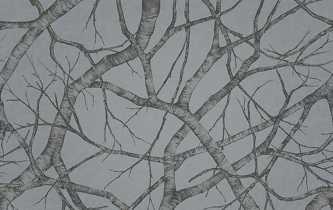Итальянские панно и фотообои Italreflexes, коллекция Macro, артикул Silver Birch-008/Silver