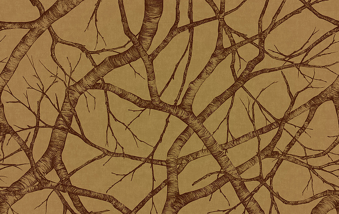 Итальянские панно и фотообои Italreflexes, коллекция Macro, артикул Silver Birch-008/Gold