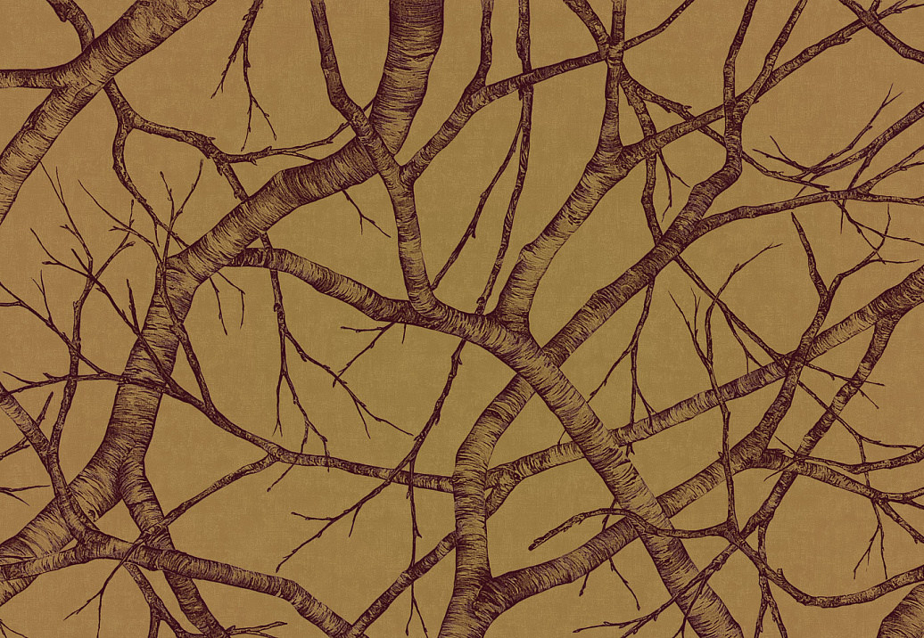 Панно и фотообои Italreflexes Macro Silver Birch-008/PureGold