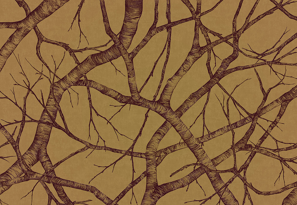 Панно и фотообои Italreflexes Macro Silver Birch-008/PureGold