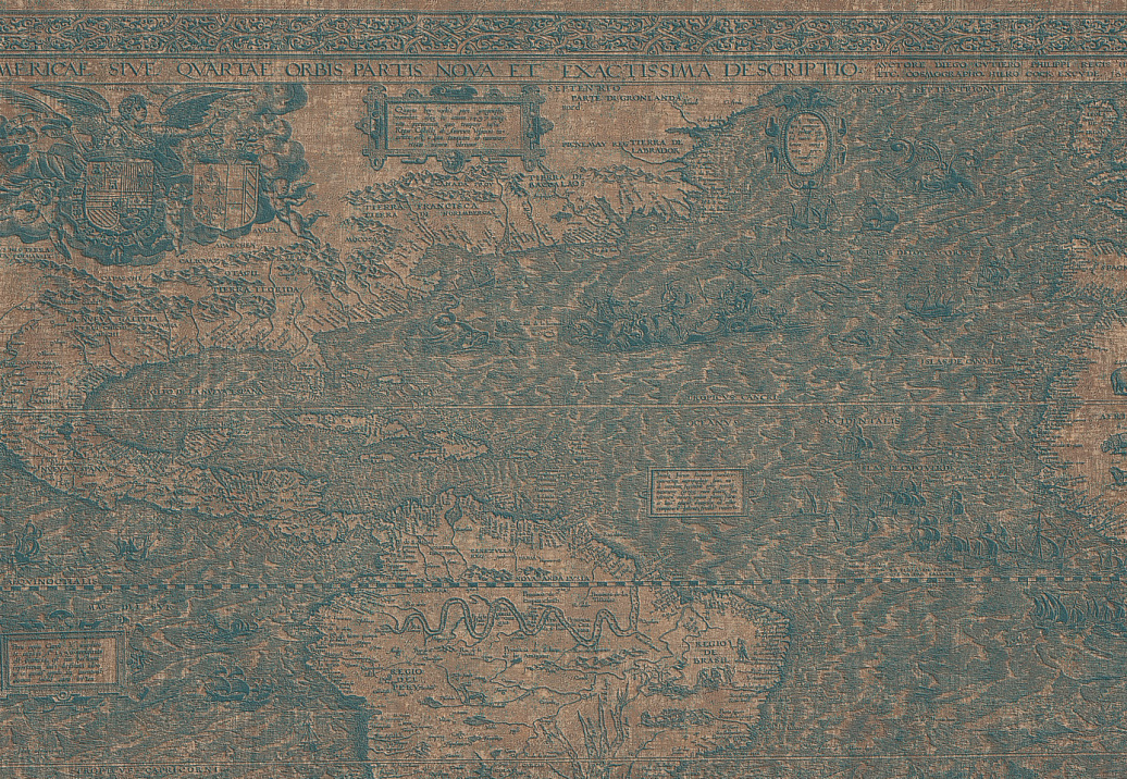 Панно и фотообои Italreflexes Macro Map-010/Copper