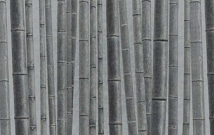 Итальянские панно и фотообои Italreflexes, коллекция Macro, артикул Bamboo-011/Silver