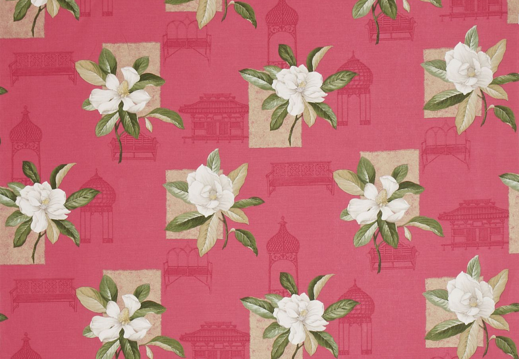 Ткань Sanderson Parchment Flowers DPFPGR203