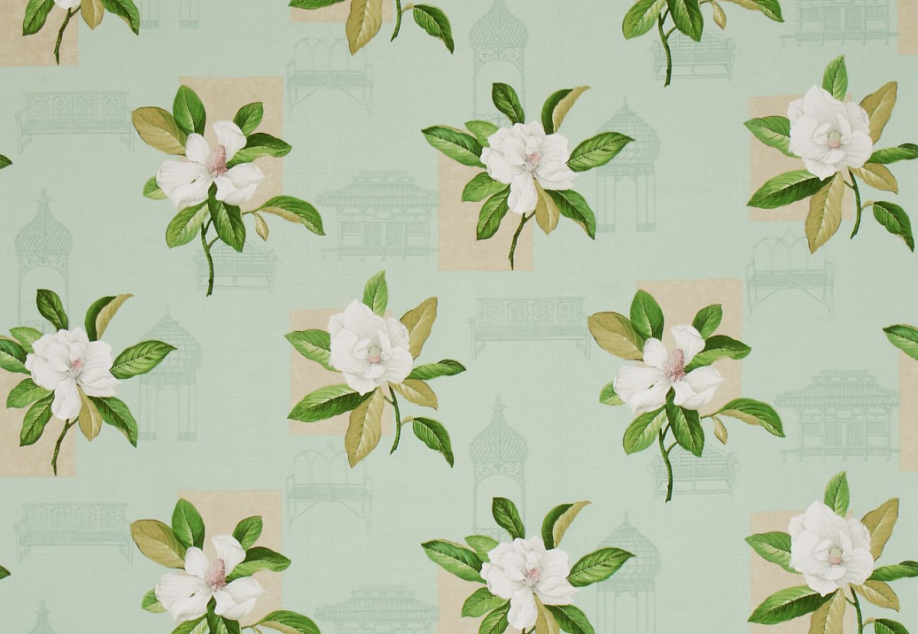 Ткань Sanderson Parchment Flowers DPFPGR204