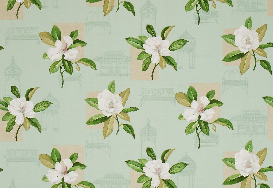 Ткань Sanderson Parchment Flowers DPFPGR204