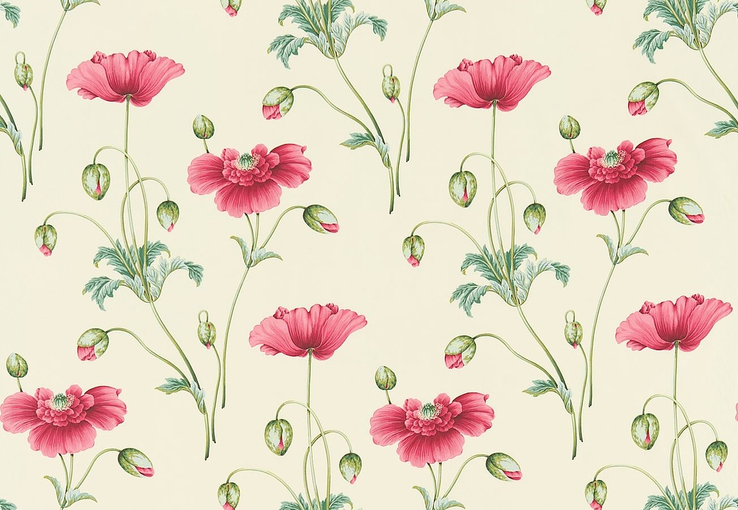 Ткань Sanderson Parchment Flowers DPFPPP203