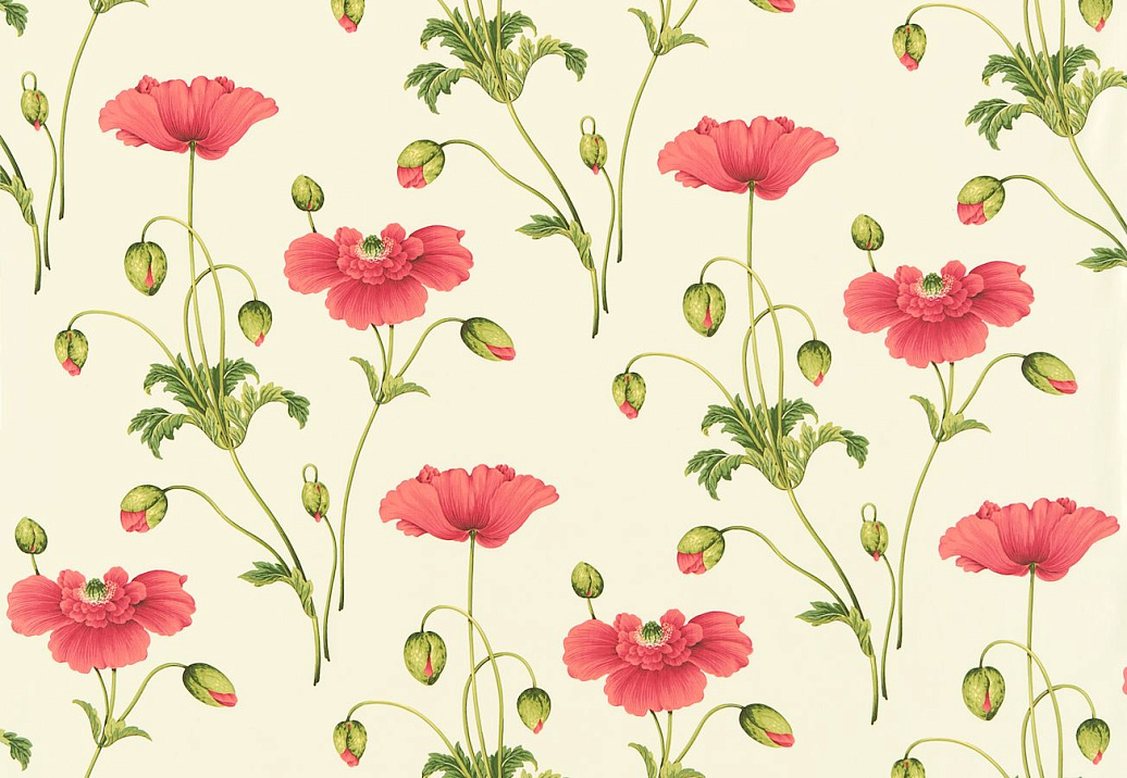 Ткань Sanderson Parchment Flowers DPFPPP201