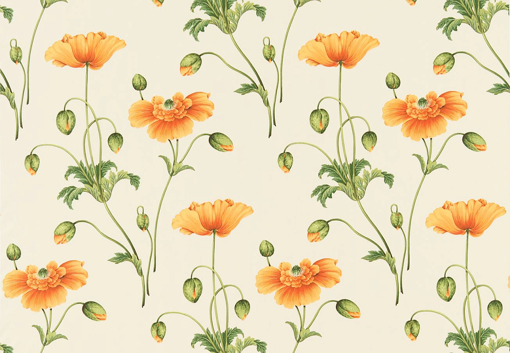 Ткань Sanderson Parchment Flowers DPFPPP202