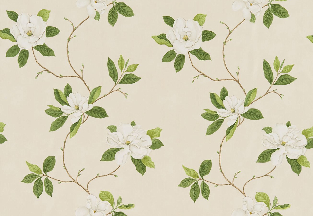 Ткань Sanderson Parchment Flowers DPFPSW202