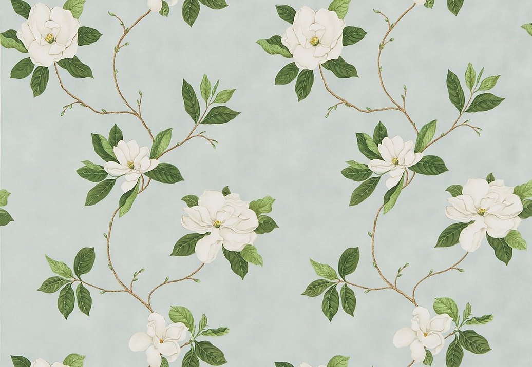 Ткань Sanderson Parchment Flowers DPFPSW201