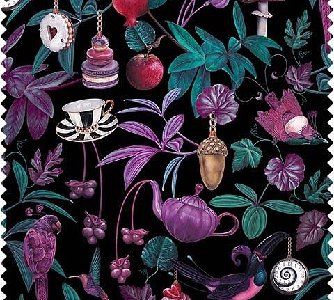 Ткань Witch & Watchman Fabric collection Belladona Dark Fabric