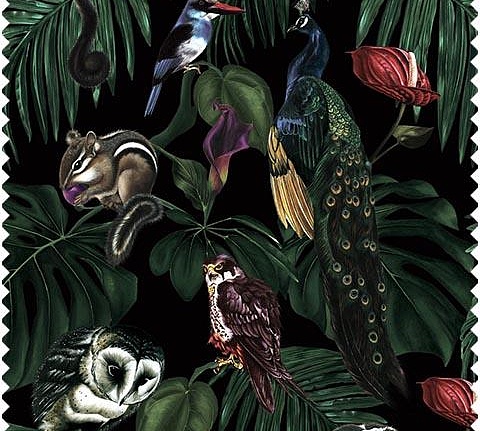 Ткань Witch & Watchman Fabric collection Amazonia Dark Fabric