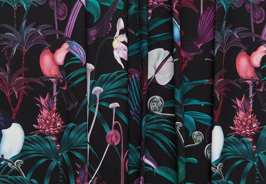 Ткань Witch & Watchman Fabric collection Xanadu Dark Fabric