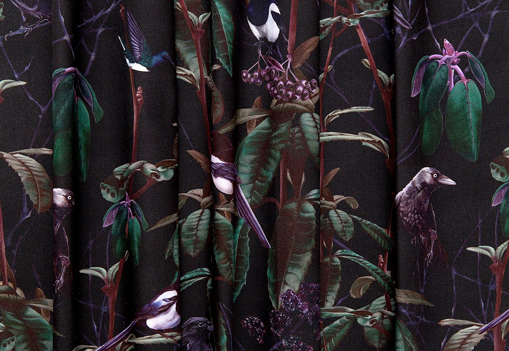 Ткань Witch & Watchman Fabric collection Folia Dark Fabric