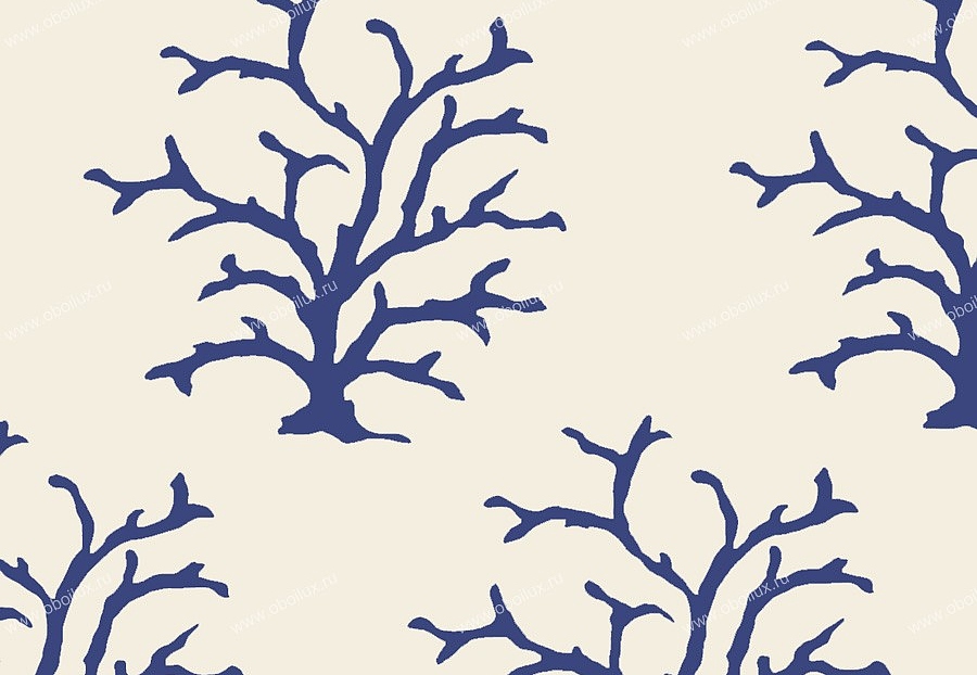 Обои Stroheim Dana Gibson Coral/Navy