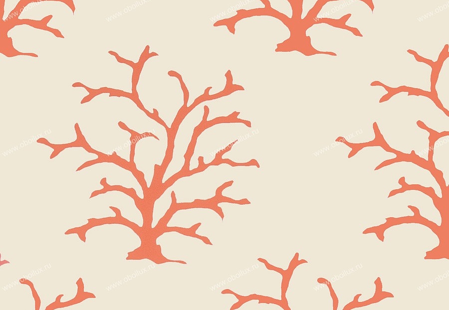 Обои Stroheim Dana Gibson Coral/Persimmon