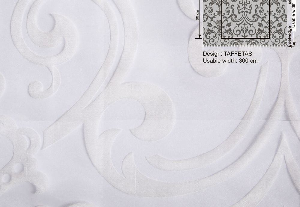 Ткань Galleria Arben Souffle Taffetas/Bianco