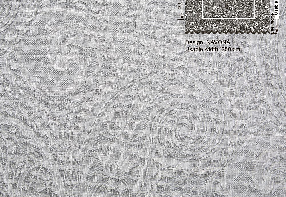 Ткань Galleria Arben Souffle Navona/White