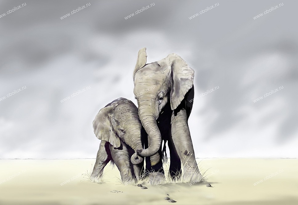Панно и фотообои A. S. Creation XXL II 317 Elephant Family