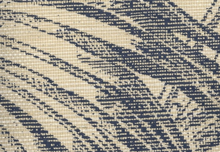 Обои Stroheim Silhouettes Palm Garden Sisal/Navy on Dove