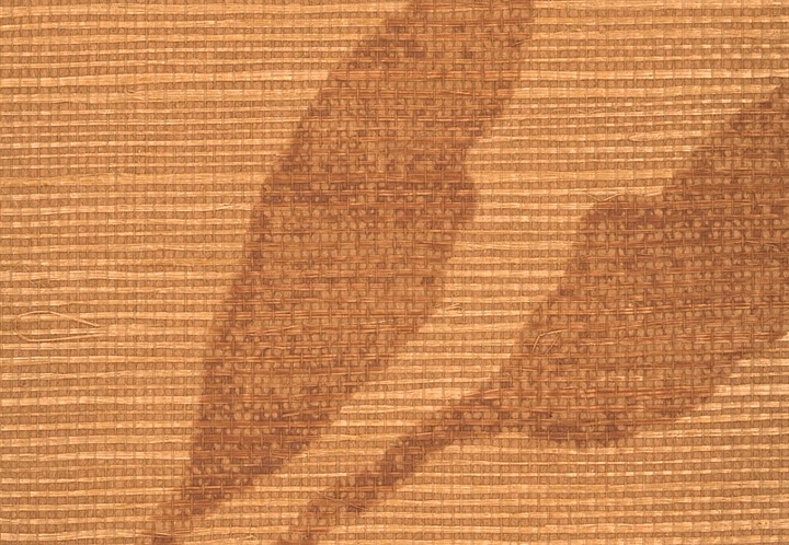 Обои Stroheim Silhouettes Viney Leaf Sisal/Rust on Sienna