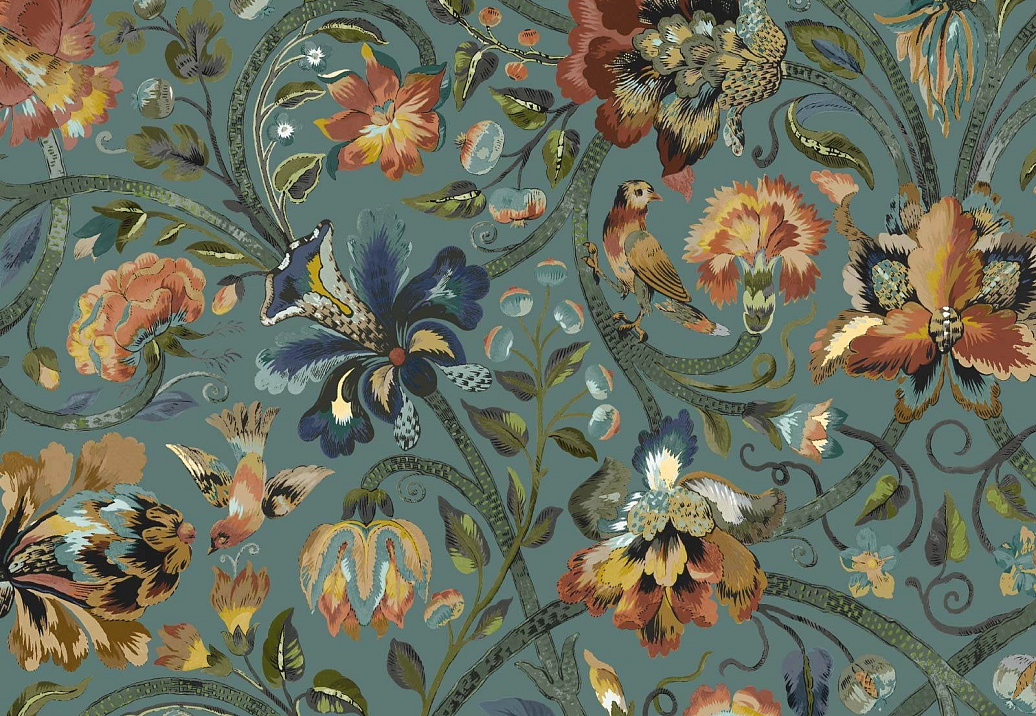 Обои House Of Hackney The Magic of Nature Gaia/Prussian Blue