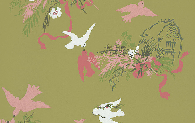 Английские обои Little Greene, коллекция National Trust Papers III, артикул 0263VOGARDE
