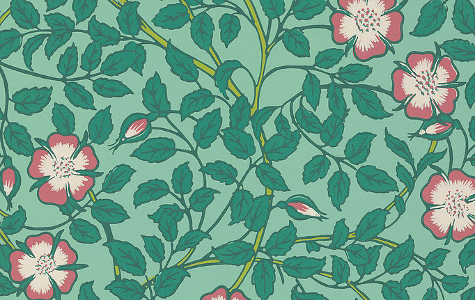 Английские обои Little Greene, коллекция National Trust Papers III, артикул 0263BRGVERD