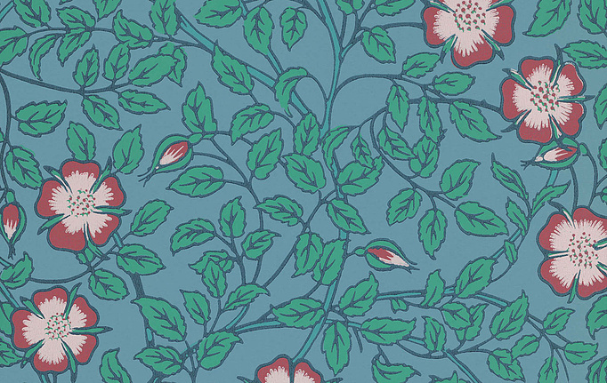 Английские обои Little Greene, коллекция National Trust Papers III, артикул 0263BRMARIN