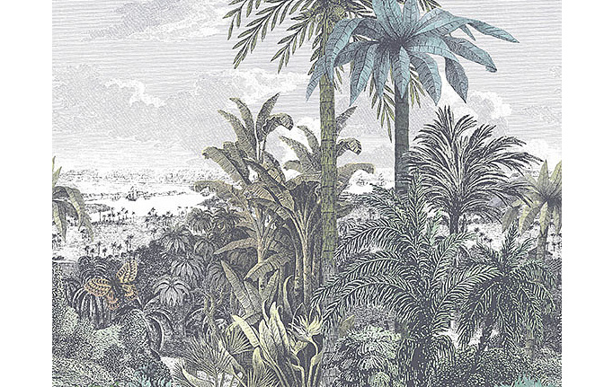 Английские панно и фотообои 1838 Wallcoverings, коллекция Murals, артикул 1906-133-01