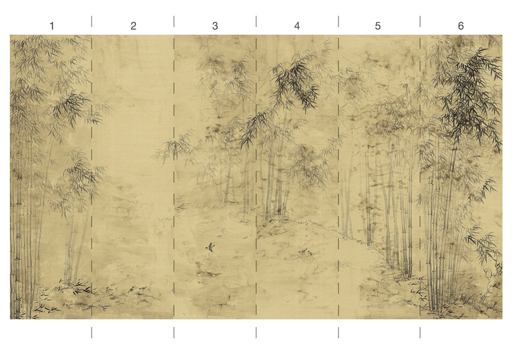 Панно и фотообои Paul Montgomery Studio Complete Collection Bamboo Forest Antiqued