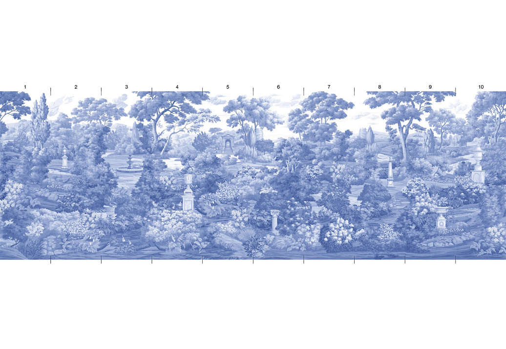 Панно и фотообои Paul Montgomery Studio Complete Collection Blue Garden Blue