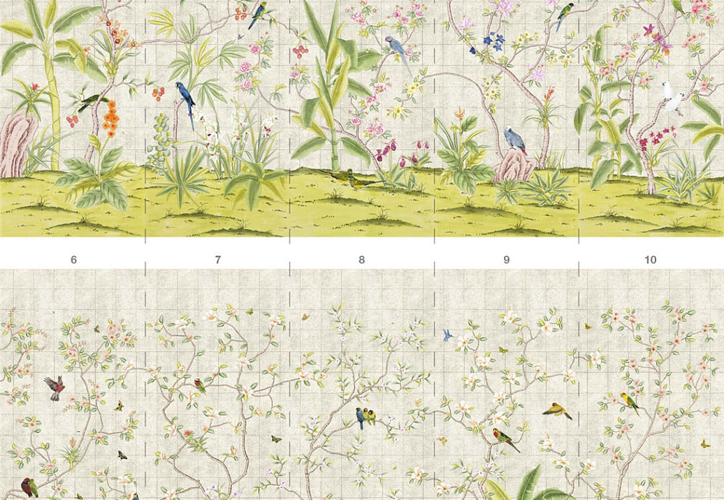 Панно и фотообои Paul Montgomery Studio Complete Collection Enchanted/Garden Silver