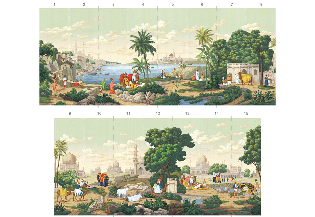 Панно и фотообои Paul Montgomery Studio Complete Collection India/Antiqued