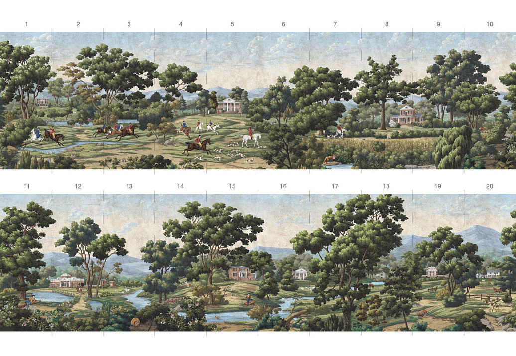 Панно и фотообои Paul Montgomery Studio Complete Collection Jefferson Country Antiqued