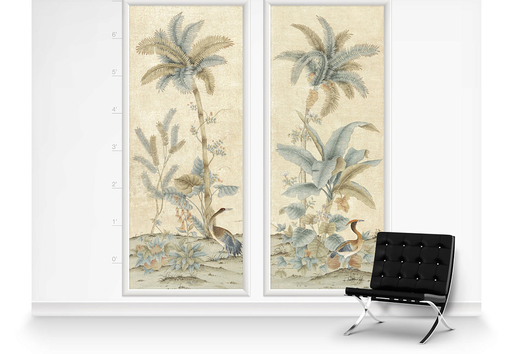 Панно и фотообои Paul Montgomery Studio Complete Collection Palms Dipych