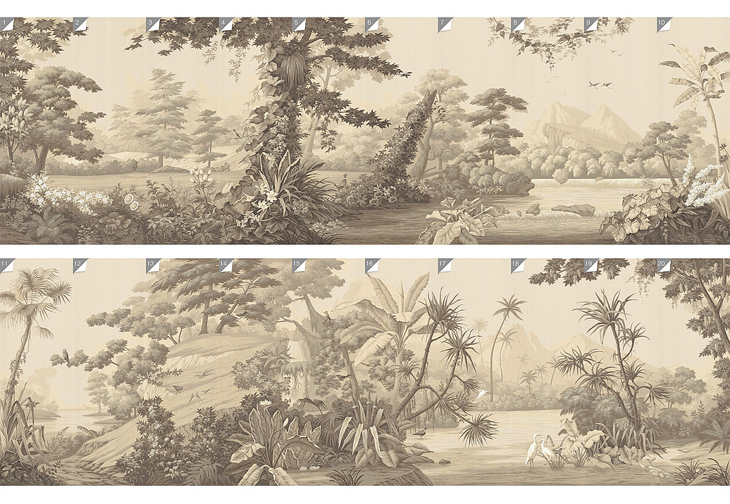 Панно и фотообои Paul Montgomery Studio Complete Collection Paradiso Sepia