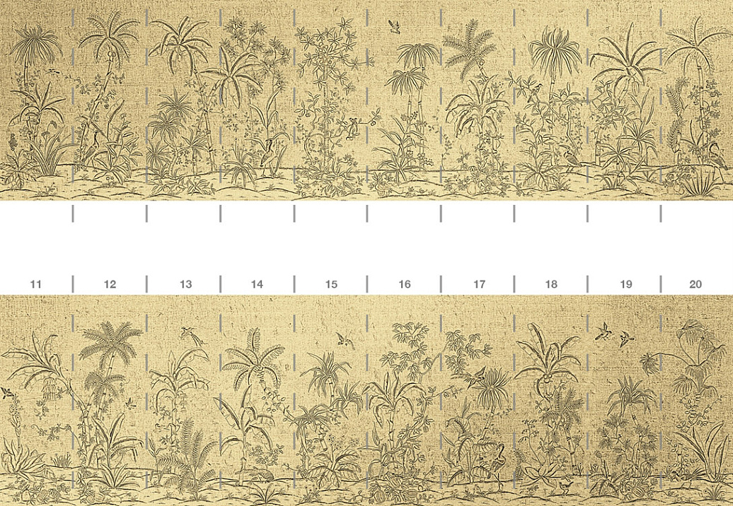 Панно и фотообои Paul Montgomery Studio Complete Collection Trevarez Toille Gold