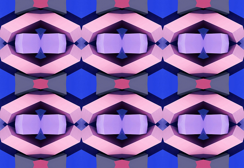 Обои Susi Bellamy Wallpaper Collection Blue Blocks