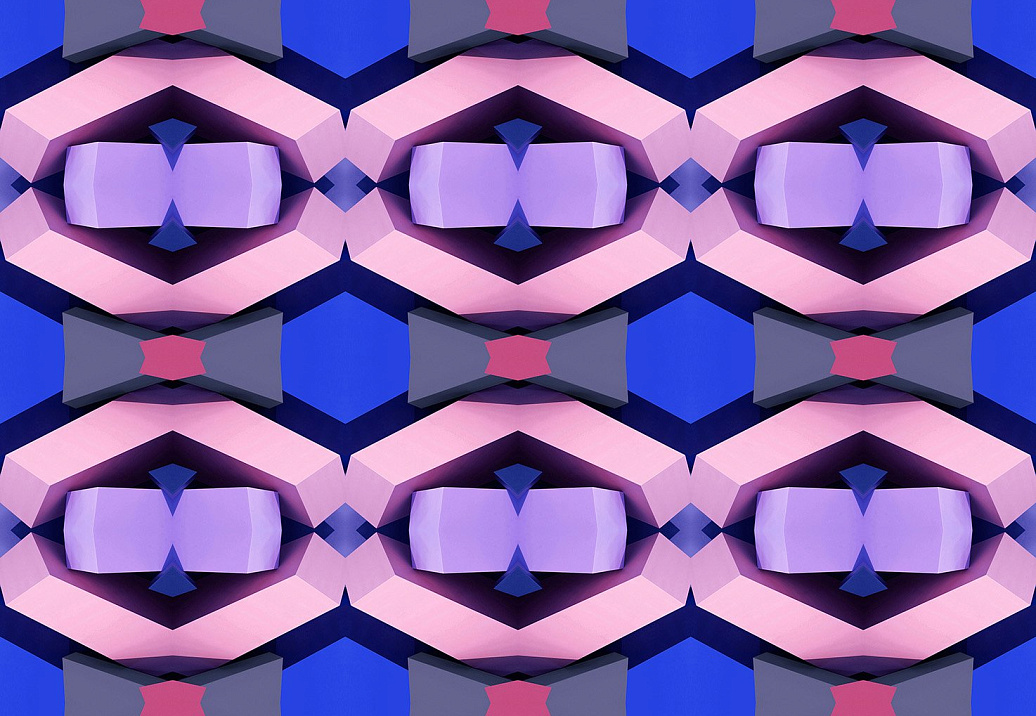 Обои Susi Bellamy Wallpaper Collection Blue Blocks