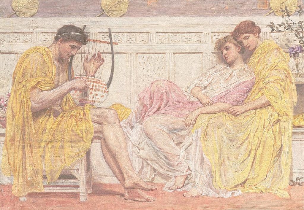 Панно и фотообои Affresco Фрески и фотообои Albert Joseph Moore A Musician