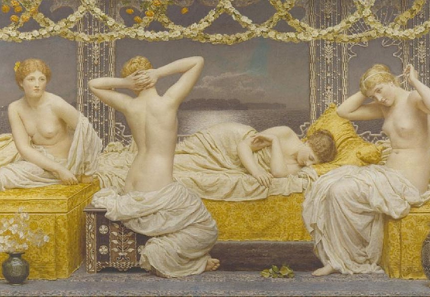 Панно и фотообои Affresco Фрески и фотообои Albert Joseph Moore A Summer Night