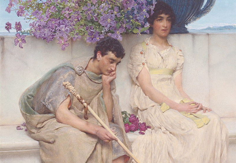 Панно и фотообои Affresco Фрески и фотообои An eloquent silence by Lawrence Alma Tadema