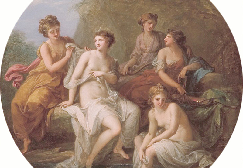 Панно и фотообои Affresco Фрески и фотообои Angelica Kauffmann Diana and her nymphs bathing