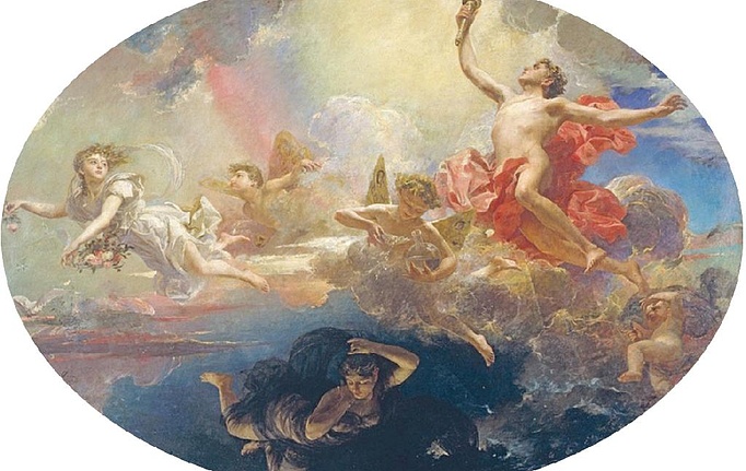 Российские панно и фотообои Affresco, коллекция Фрески и фотообои, артикул Antoni Caba The Triumph of Day over Night Preceded by Dawn